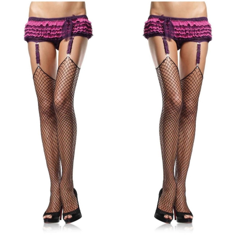 🔥Spandex Fishnet Thigh High Stockings